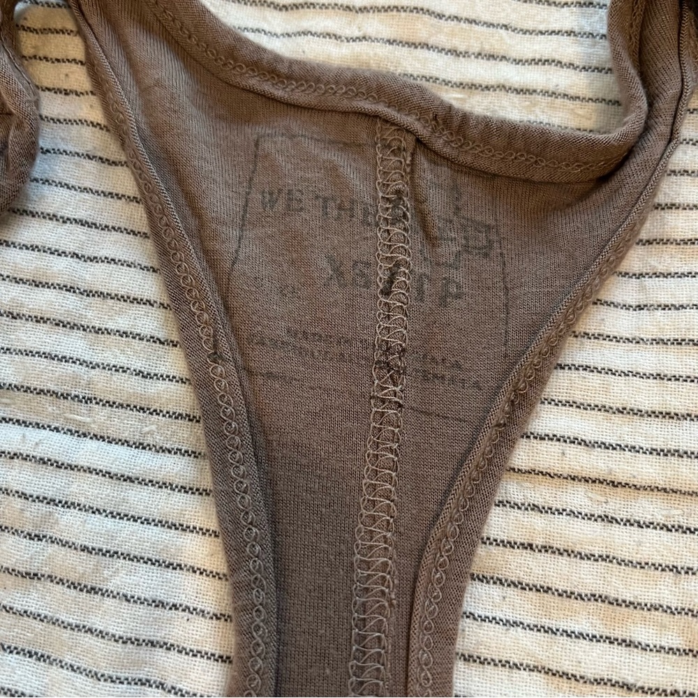 We the Free Brown Loose Racerback Tank xsmall - Picture 4 of 5